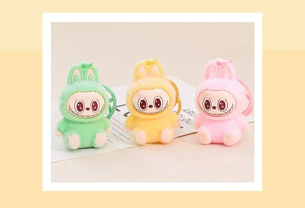 Cute Labubu Doll Pendant Keychain Exquisite Doll Fluff Pvc Toy Phone Ornaments Bag Charms Car Key Chain Kawaii Accessories Gifts Cute Labubu Doll Pendant Keychain Exquisite Doll Fluff Pvc Toy Phone Ornaments Bag Charms Car Key Chain Kawaii Accessories Gifts