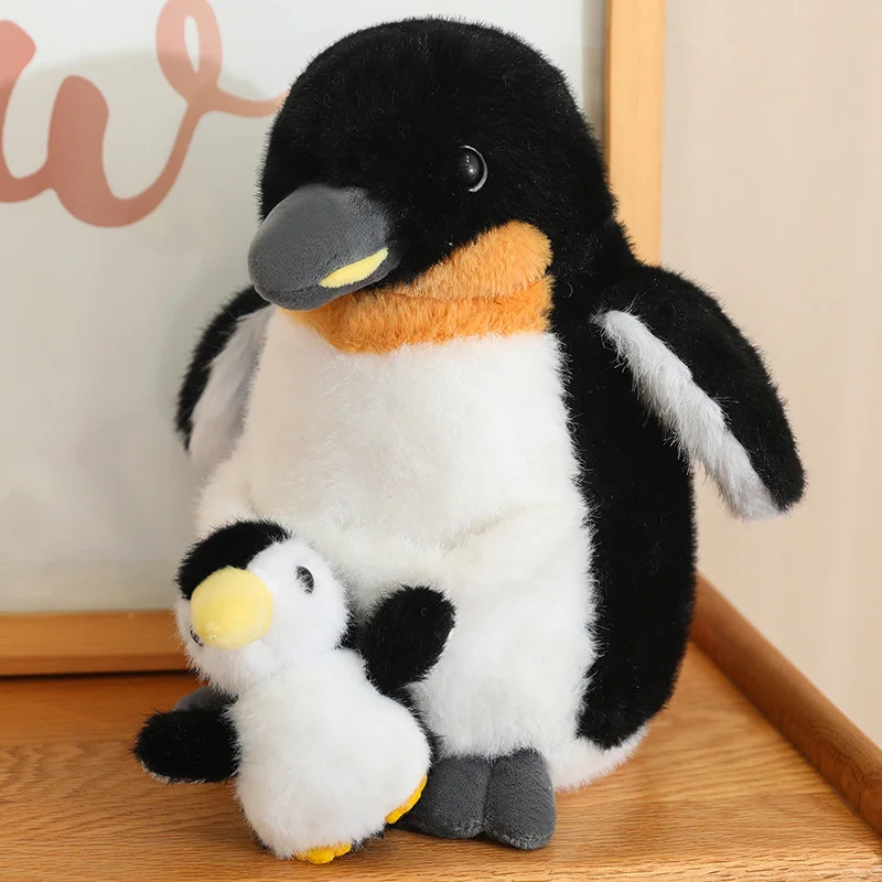 Artificial Creative Mother And Child Animal Plush Doll Koala Penguin Breeding Bag Plush Toy Birthday Gift For Boys And Girls