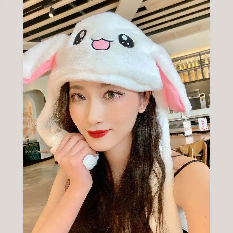 Ear Moving Bunny Hat Cute Costume Cosplay Party Funny Cartoon Game Hat Plush Jumping up Ear Move Hat Novelty Cap for Kids Adult Ear Moving Bunny Hat Cute Costume Cosplay Party Funny Cartoon Game Hat Plush Jumping up Ear Move Hat Novelty Cap for Kids Adult