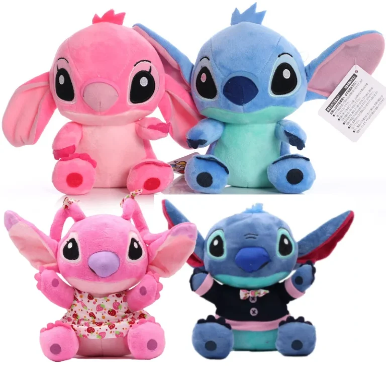 20cm Original Plush Stitch Stuffed Plush Models Cartoon Stuffed Plush Dolls Anime Plush Baby Toys Toys Kawaii Kids Birthday Gift