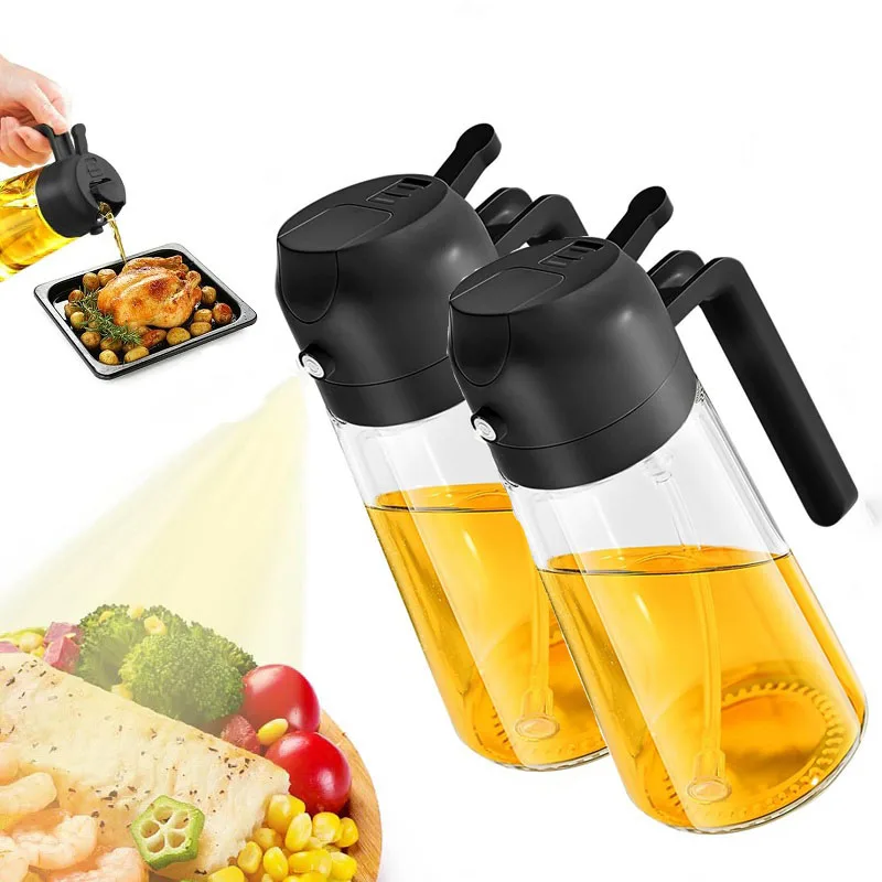 2 in1 Oil Spray Bottle For Kitchen Barbecue Cooking Olive Oil Dispenser Oil Jar Baking Vinegar Soy Spray Container Kitchen Tool 2 in1 Oil Spray Bottle For Kitchen Barbecue Cooking Olive Oil Dispenser Oil Jar Baking Vinegar Soy Spray Container Kitchen Tool