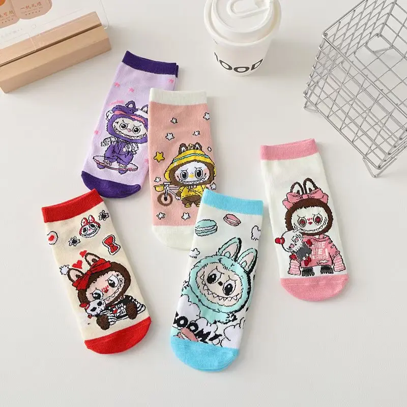Labubu New Short Socks for Boys Girls Cartoon Cute Stockings Fashion Women Sock Autumn Winter Harajuku Kawaii Socking Kids Gifts Labubu New Short Socks for Boys Girls Cartoon Cute Stockings Fashion Women Sock Autumn Winter Harajuku Kawaii Socking Kids Gifts