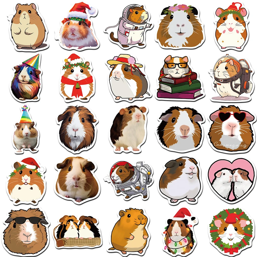 10/30/50pcs Animal Guinea Pig Cavy Stickers Cute Cartoon Decal for Laptop Phone Guitar Luggage Waterproof Graffiti Vinyl Sticker 10/30/50pcs Animal Guinea Pig Cavy Stickers Cute Cartoon Decal for Laptop Phone Guitar Luggage Waterproof Graffiti Vinyl Sticker