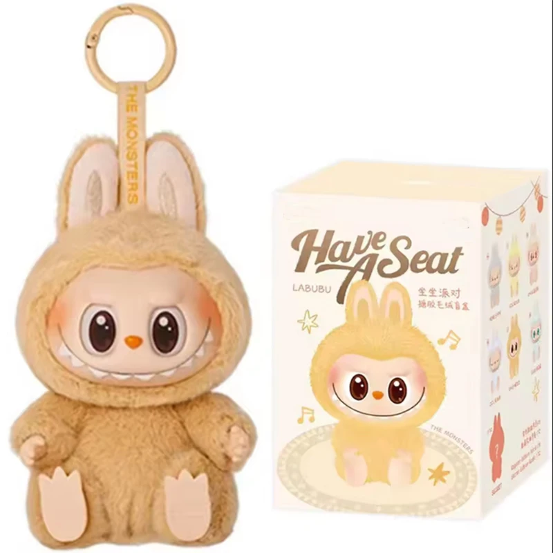 Labubu Monster V3 2 Collection Series Blind Box Teddy Vinyl Toy Animated Character Face Doll Mystery Surprise Keychain Kids Gift