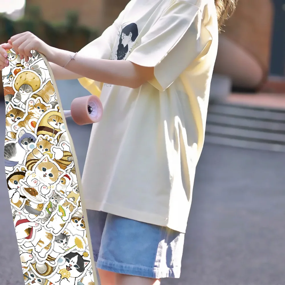 100pcs/Set Shark Cat Sticker Decoration Luggage Phone Case Water Cup Scrapbook Waterproof Decal Stickers Toy 100pcs/Set Shark Cat Sticker Decoration Luggage Phone Case Water Cup Scrapbook Waterproof Decal Stickers Toy