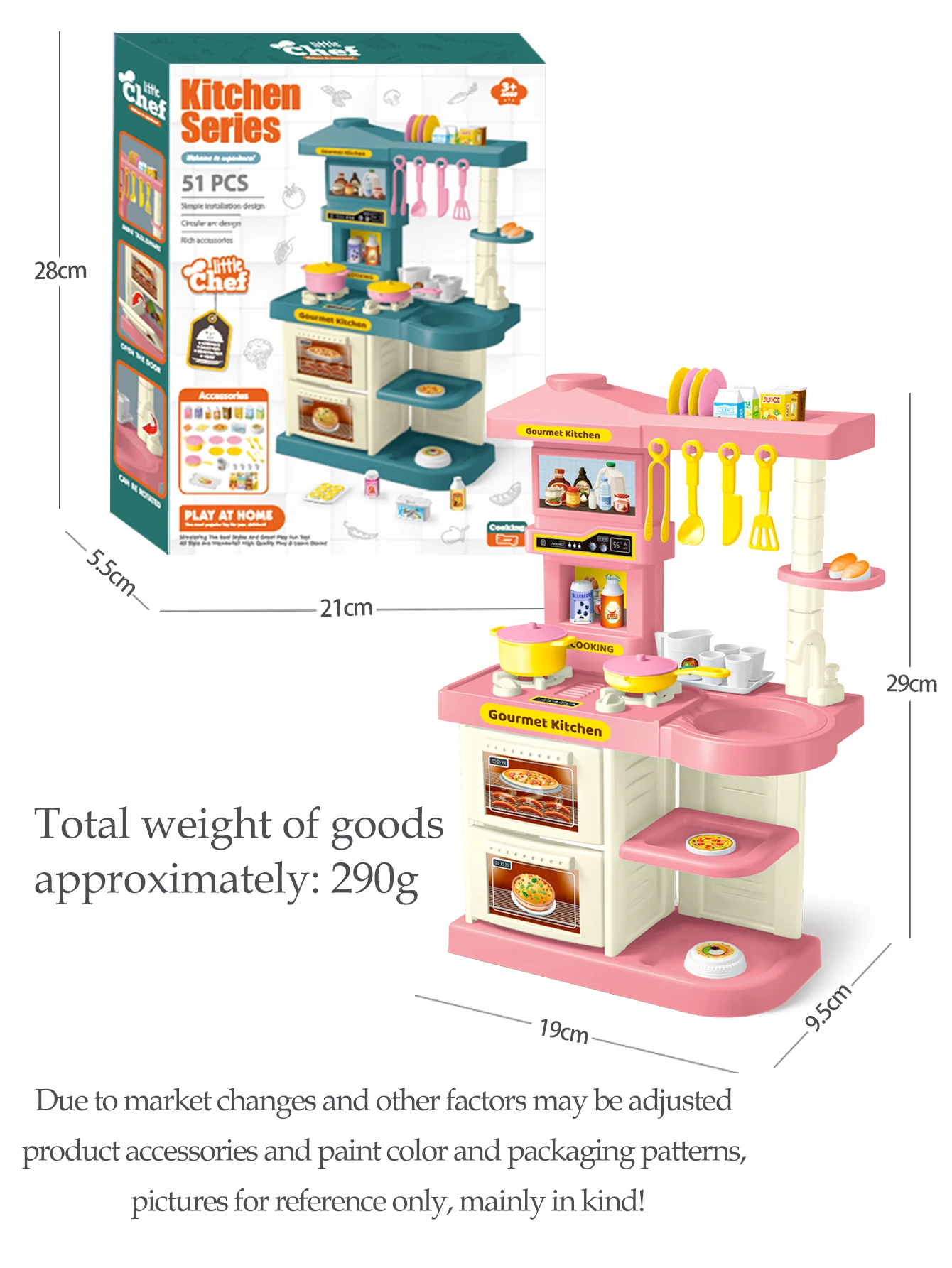 Kids Play Kitchen Accessories, Playset Toys Kitchen Foods Pans Milk Pots Breads Fork for Kid 3+ Boys and Girls Kids Play Kitchen Accessories, Playset Toys Kitchen Foods Pans Milk Pots Breads Fork for Kid 3+ Boys and Girls