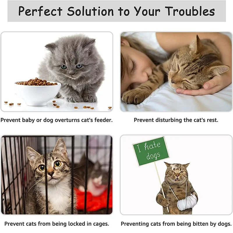 Pet Cat Door Holder Latch Prevents Dogs From Entering Plastic Adjustable Elastic Gate Lock Flex Latch Strap Keep Dog Out Pet Cat Door Holder Latch Prevents Dogs From Entering Plastic Adjustable Elastic Gate Lock Flex Latch Strap Keep Dog Out