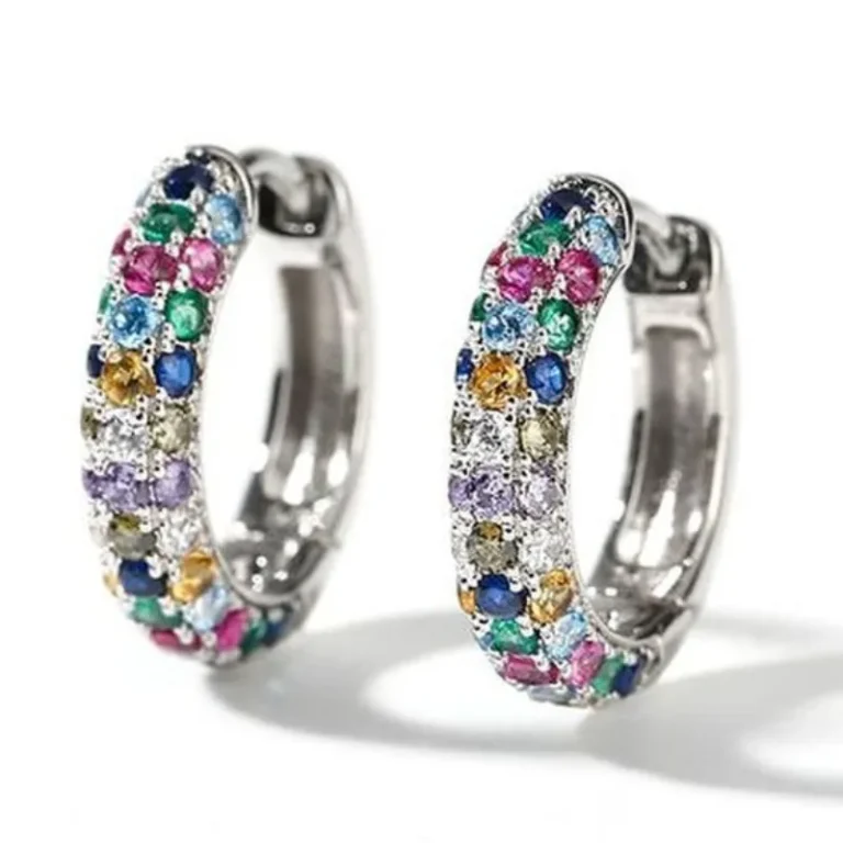 1 Pair Stainless Steel Cubic Zirconia Minimal Hoop Earrings for Women Small Huggie Thin Cartilage Helix Tragus Piercing Jewelry