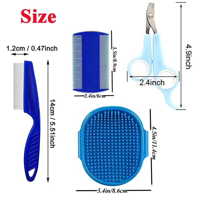 Rabbit Grooming Kit Tear Stain Remover Cleaning Combs Pet Nail Clipper Double-Sided Shampoo Bath Brush for Guinea Pig Bunny Rabbit Grooming Kit Tear Stain Remover Cleaning Combs Pet Nail Clipper Double-Sided Shampoo Bath Brush for Guinea Pig Bunny
