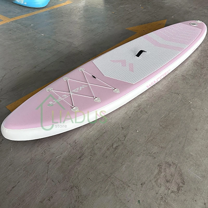 SUP Inflatable Paddle Board Surfing Competition Water Paddle Board Water Skiing Professional Surfboard with Paddle Pump Backpack