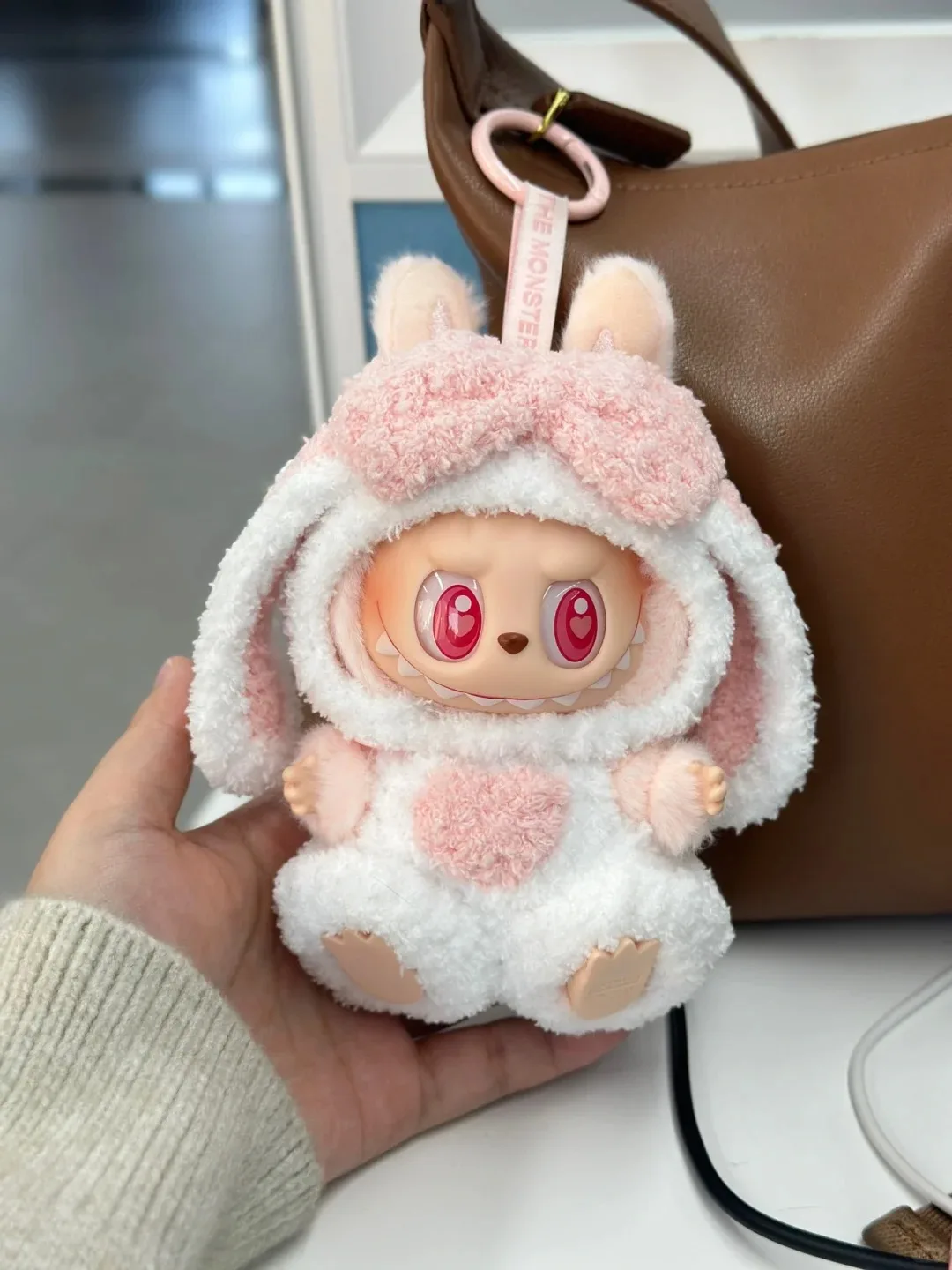 For 17cm Labubu Dolls Accessories DIY Doll Clothes Heartbeat Long Eared Furry Rabbit Costume Cartoon Dress Up Labubu Outfit For 17cm Labubu Dolls Accessories DIY Doll Clothes Heartbeat Long Eared Furry Rabbit Costume Cartoon Dress Up Labubu Outfit