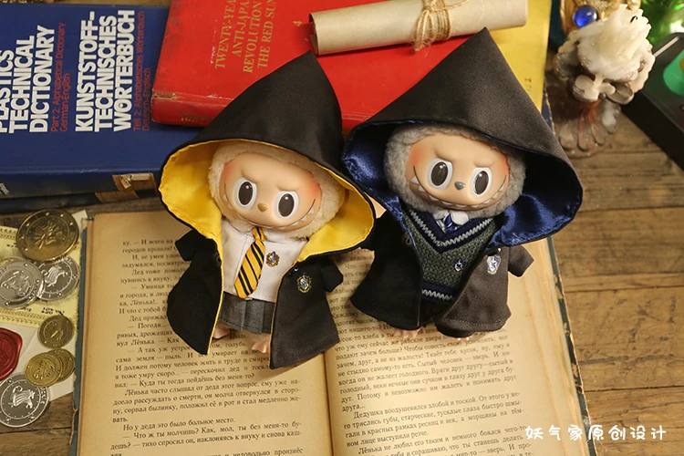 Labubu Rabu Doll Clothes Set Pendant Doll Clothes Decoration 15 17cm Size Doll Clothes School Uniform Magic Academy