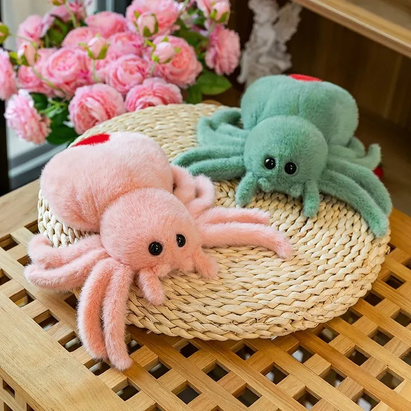 Simulation Black Spider Jumping Spider Doll Crawling Pet Doll Plush Cute Reptile Plush Toy Super Cute Doll Simulation Black Spider Jumping Spider Doll Crawling Pet Doll Plush Cute Reptile Plush Toy Super Cute Doll