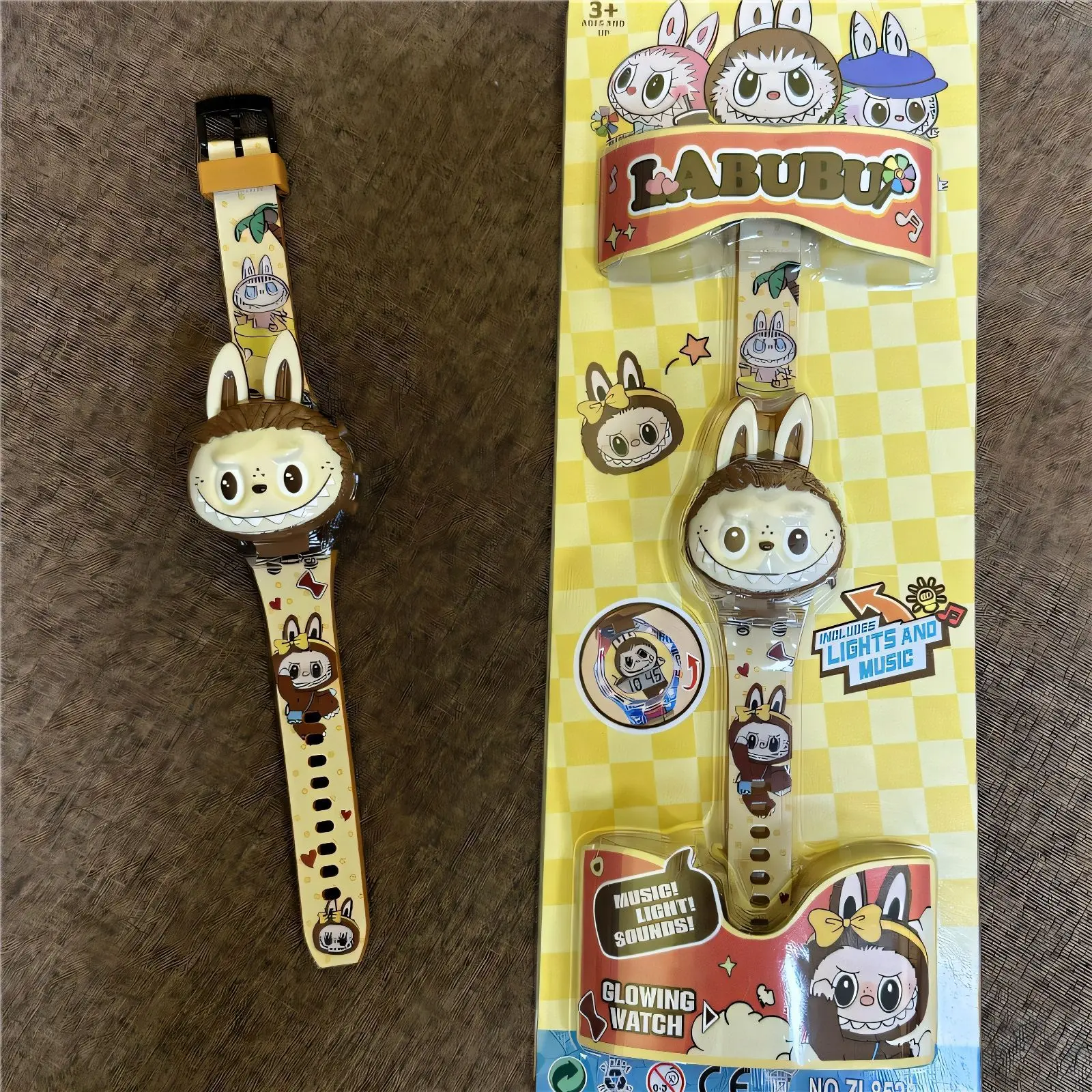 Labubu Luminous Cartoon Kids Watch - Electronic Toy Watch for Kindergarten Graduation, Unisex Gift for Boys and Girls