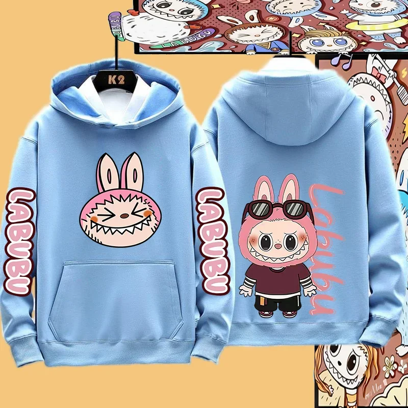 Parent-child Going Out Couple Clothing Kawaii Labubu Idol Fashion Sportswear Hoodie Coat Boys And Girls All-match Coat Parent-child Going Out Couple Clothing Kawaii Labubu Idol Fashion Sportswear Hoodie Coat Boys And Girls All-match Coat