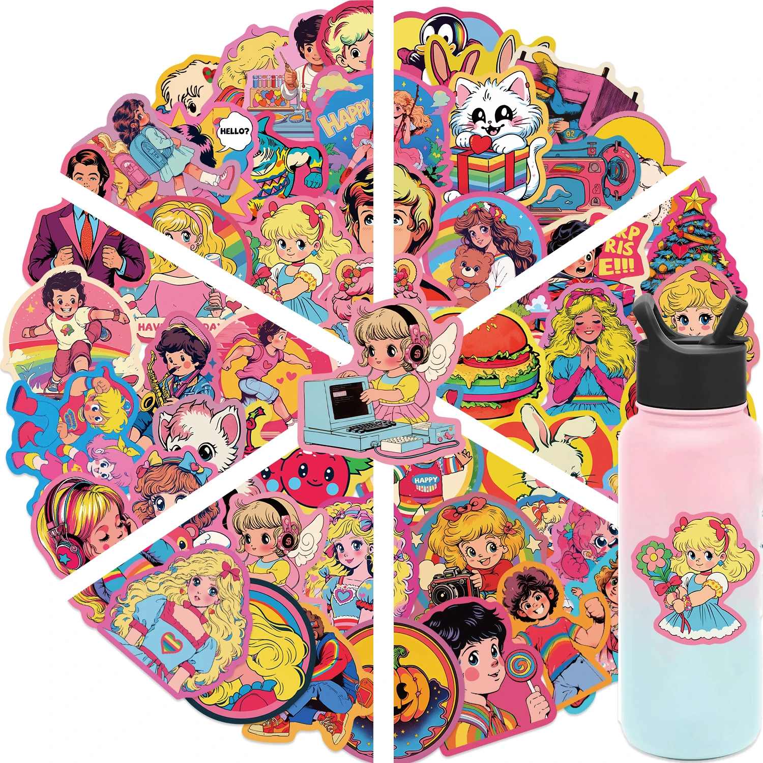 50pcs Cute Retro Cartoon Animals Stickers For Laptop Phone Guitar Luggage Waterproof Graffiti Vinyl Decals Kids Toy 50pcs Cute Retro Cartoon Animals Stickers For Laptop Phone Guitar Luggage Waterproof Graffiti Vinyl Decals Kids Toy