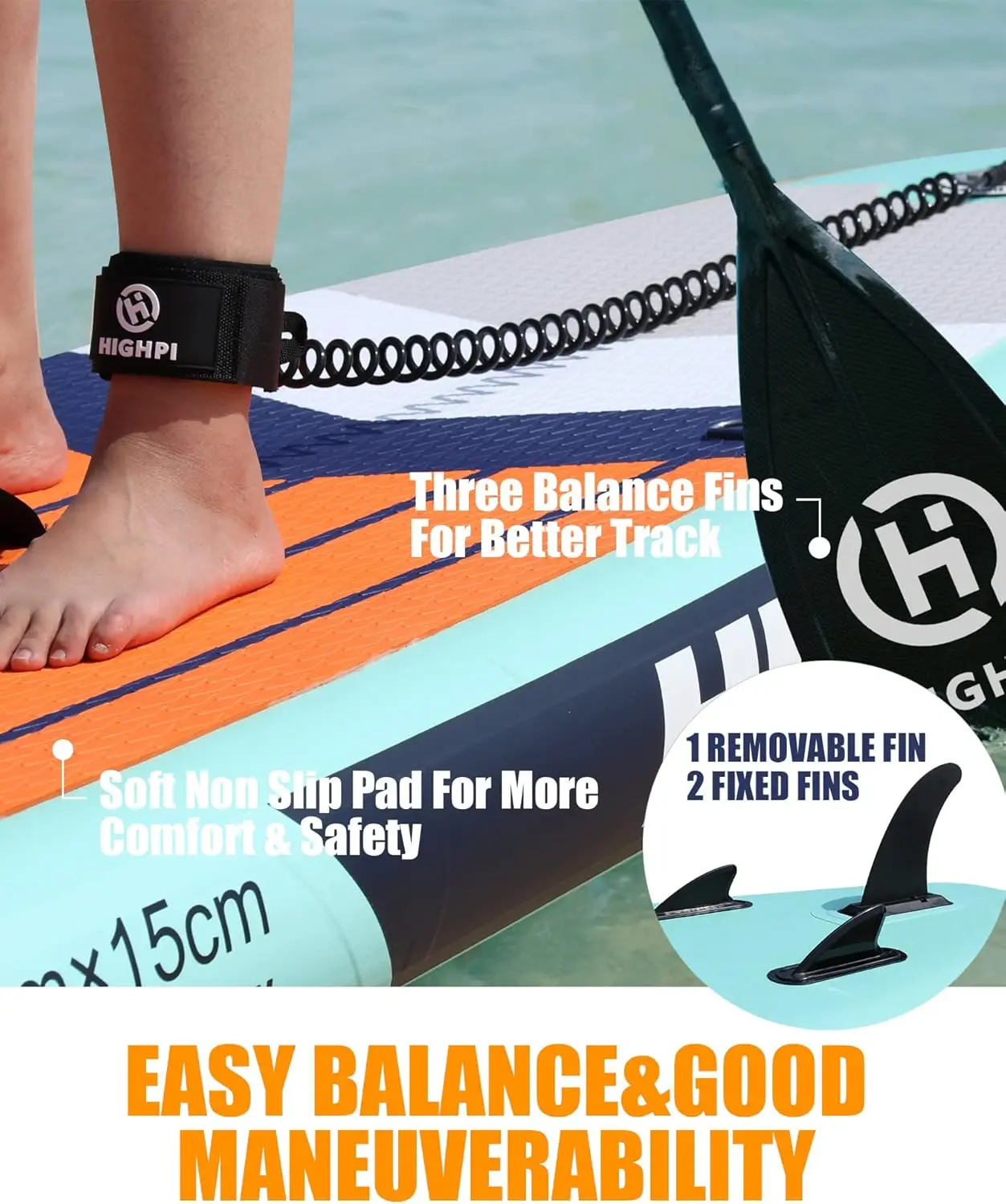 Inflatable Stand Up Paddle Board 10'6''/11' Premium SUP W Accessories & Backpack, Wide Stance, Surf Control, Non-Slip Dec Inflatable Stand Up Paddle Board 10'6''/11' Premium SUP W Accessories & Backpack, Wide Stance, Surf Control, Non-Slip Dec