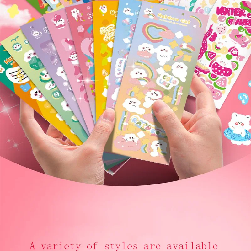 200PCS No-Repeated Sheet Stickers for Kids Kpop Pretty Aesthetic Cute Set Pack DIY Girl Toy Decor Stationery Scrapbooking 200PCS No-Repeated Sheet Stickers for Kids Kpop Pretty Aesthetic Cute Set Pack DIY Girl Toy Decor Stationery Scrapbooking