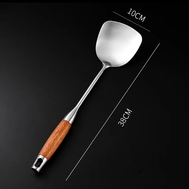 304 Stainless Steel Wood Handle Wide Fried Fish Spatulas Steak Shovel Fish Turner Slotted Beveled Kitchen Cooking Utensils 304 Stainless Steel Wood Handle Wide Fried Fish Spatulas Steak Shovel Fish Turner Slotted Beveled Kitchen Cooking Utensils
