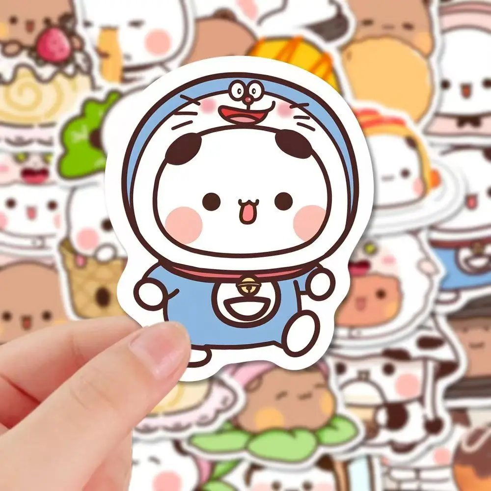 50pcs/Set Bubu And Dudu Panda Bear Sticker Food Serise Waterproof Cartoon Bear and Panda Sticker Toys 50pcs/Set Bubu And Dudu Panda Bear Sticker Food Serise Waterproof Cartoon Bear and Panda Sticker Toys