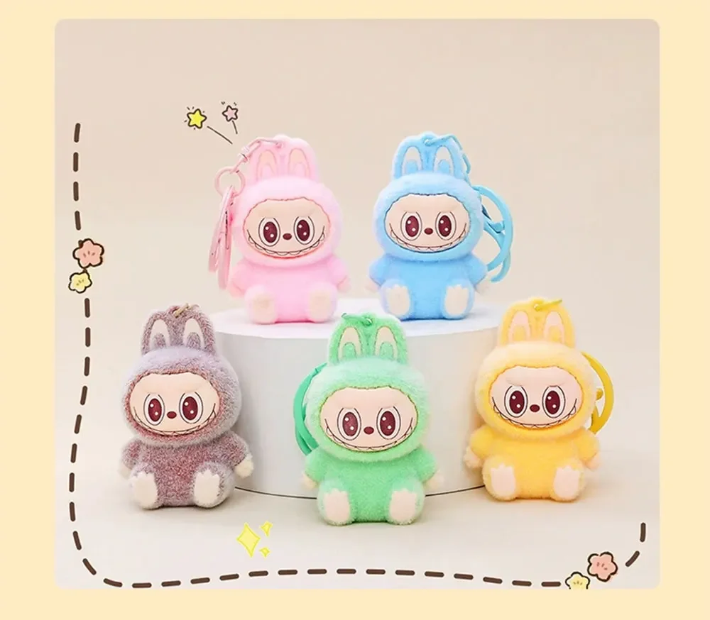 Cute Labubu Doll Pendant Keychain Exquisite Doll Fluff Pvc Toy Phone Ornaments Bag Charms Car Key Chain Kawaii Accessories Gifts Cute Labubu Doll Pendant Keychain Exquisite Doll Fluff Pvc Toy Phone Ornaments Bag Charms Car Key Chain Kawaii Accessories Gifts