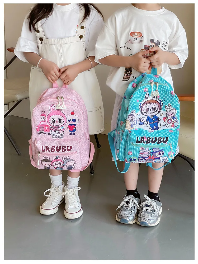 New Large Capacity Labubu Kindergarten Bag Children's Backpack Cartoon Cute Primary School Backpack Shoulder Bag New Large Capacity Labubu Kindergarten Bag Children's Backpack Cartoon Cute Primary School Backpack Shoulder Bag