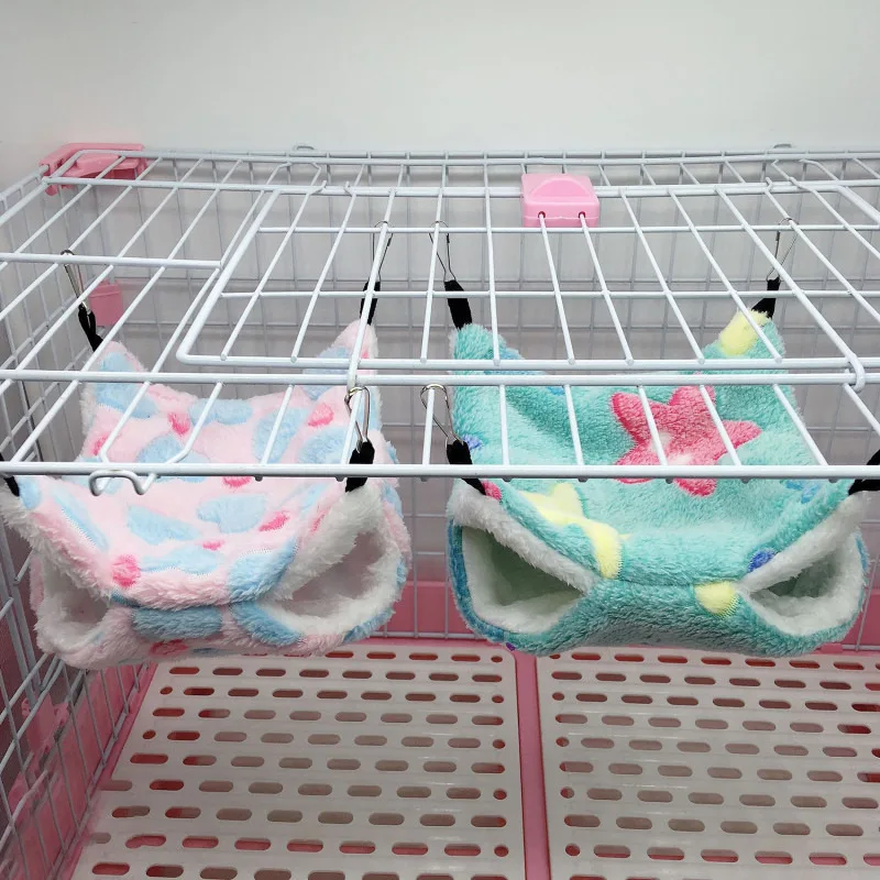 Double Layered Hamster Cage Sleeping Hammock Print Guinea Pig Clothes Bed Rodent Hammock Chinchilla Cage Little House Double Layered Hamster Cage Sleeping Hammock Print Guinea Pig Clothes Bed Rodent Hammock Chinchilla Cage Little House