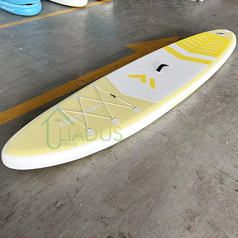 SUP Inflatable Paddle Board Surfing Competition Water Paddle Board Water Skiing Professional Surfboard with Paddle Pump Backpack