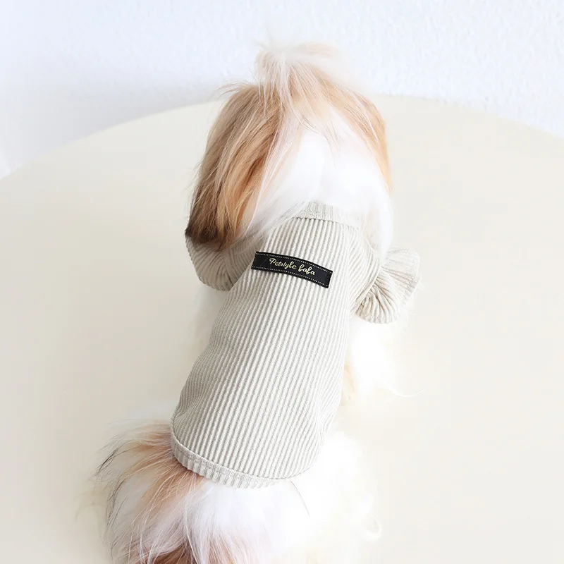 Autumn and Winter New Style Lapel Fly Sleeve Base Shirt High Neck Cat Clothing Pet Base Shirt Clothes Dog Hoodie Puppy Clothes Autumn and Winter New Style Lapel Fly Sleeve Base Shirt High Neck Cat Clothing Pet Base Shirt Clothes Dog Hoodie Puppy Clothes