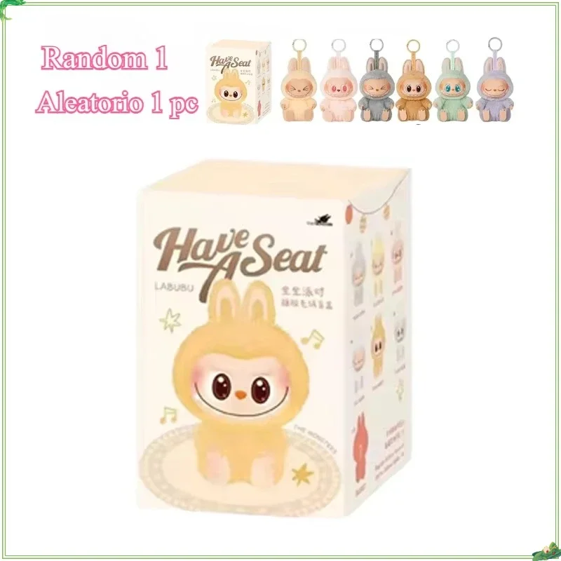 2025 New Labubu V3 Generation Series THE MONSTERS Have a Seat  Vinyl Face Plush Toy Series Blind Box Heartbeat Macaron 3rd