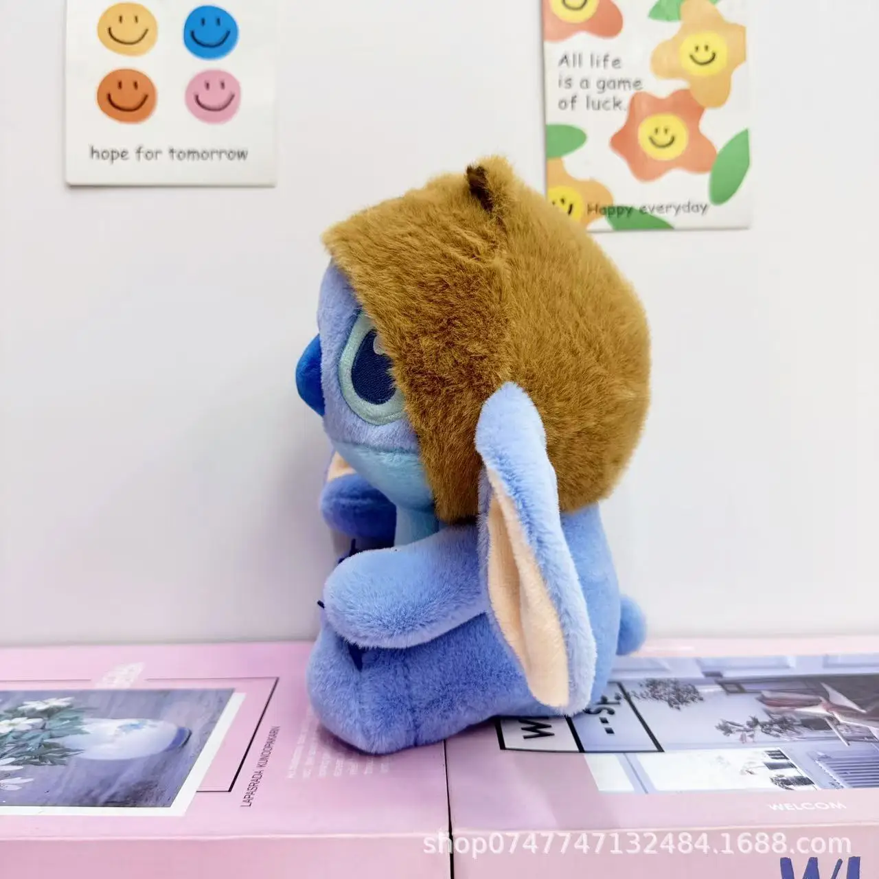 New 22cm Cute Cartoon Stitch Plush Toy 8 Inch Cute Funny Stitch Doll Drag Stitch Capybara Children'S Toy Doll Birthday Gift
