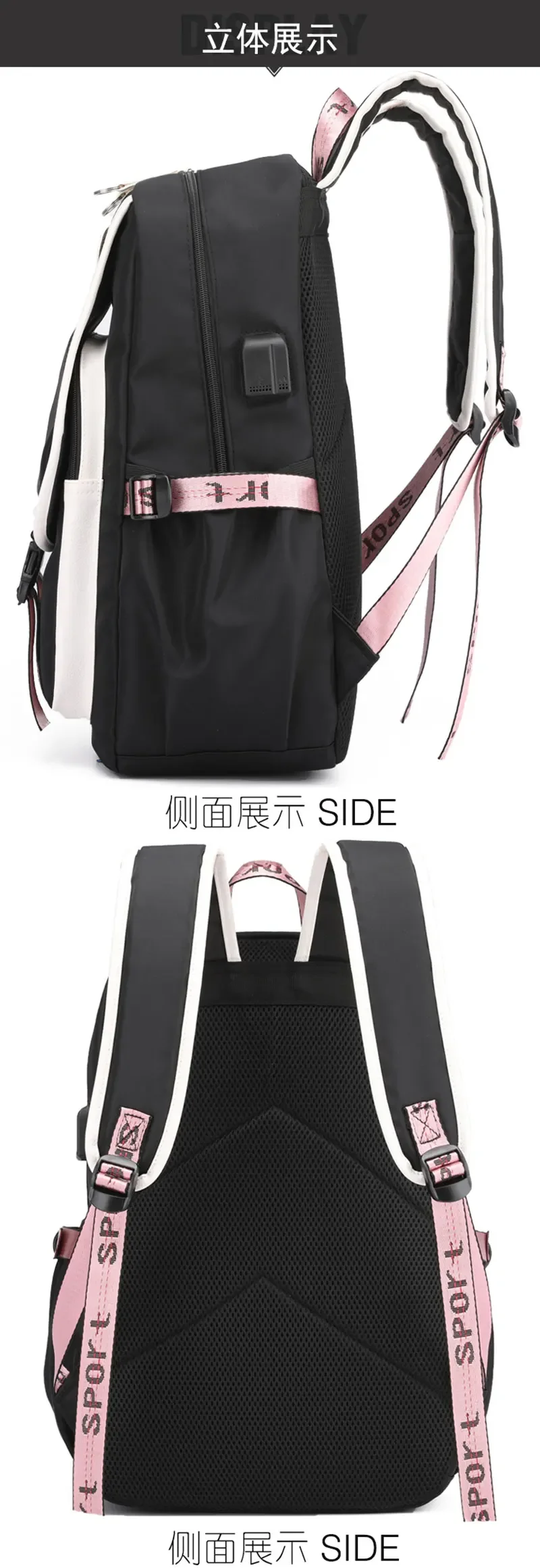 Japanese Anime Demon Slayer Backpack Nezuko Tanjirou Zenitsu Usb Bagpacks Fashion Women Men Travel Bag Girls Boys School Bags Japanese Anime Demon Slayer Backpack Nezuko Tanjirou Zenitsu Usb Bagpacks Fashion Women Men Travel Bag Girls Boys School Bags