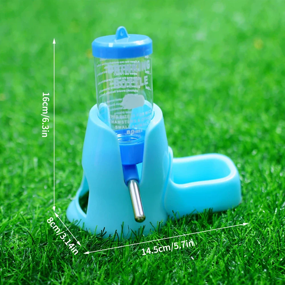 1PC Automatic Water Bottle Drinking Feeder Dispenser Bottle 80ML with Food Feeder Station bowl Pet Container for Small Animals 1PC Automatic Water Bottle Drinking Feeder Dispenser Bottle 80ML with Food Feeder Station bowl Pet Container for Small Animals
