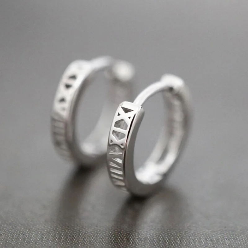 Punk Men Women Circle Hoop Earrings Shiny White Zircon Simple Daily Wear Small Earrings Wedding Party Fashion Jewelry Gifts Punk Men Women Circle Hoop Earrings Shiny White Zircon Simple Daily Wear Small Earrings Wedding Party Fashion Jewelry Gifts