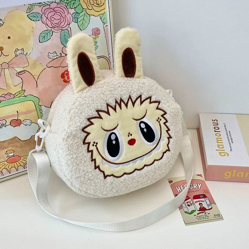Cute Labubu Single Shoulder Bag Cartoon Anime Lovely Style Large Capacity Handbag Funny Crossbody Bag Travel Hiking Girl Gifts Cute Labubu Single Shoulder Bag Cartoon Anime Lovely Style Large Capacity Handbag Funny Crossbody Bag Travel Hiking Girl Gifts