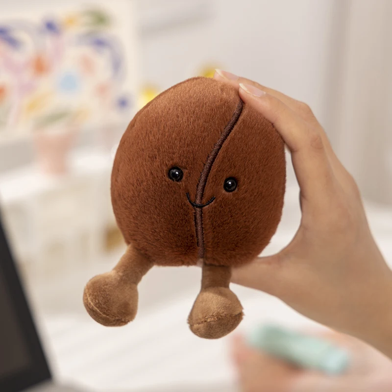 Kawaii Simulated Coffee Food Plush Doll Pillow Brown Coffee Bean With Foot Soft Plush Stuffed Pillow Bedroom Sofa Decor Gift Kawaii Simulated Coffee Food Plush Doll Pillow Brown Coffee Bean With Foot Soft Plush Stuffed Pillow Bedroom Sofa Decor Gift