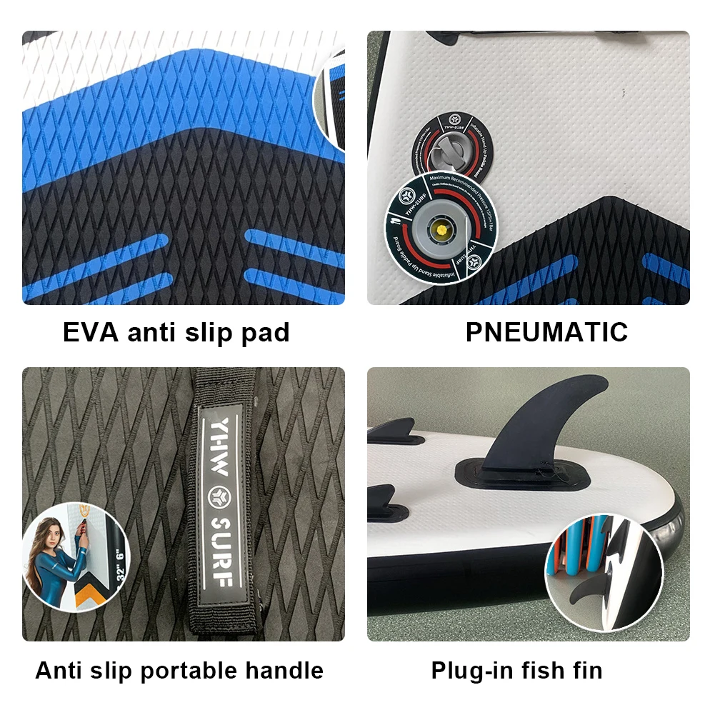 Inflatable Paddle Board Stand Up with Pump PVC Sup Board SUP Paddleboard Water Sports Paddle Board Outdoor Surfing Accessories Inflatable Paddle Board Stand Up with Pump PVC Sup Board SUP Paddleboard Water Sports Paddle Board Outdoor Surfing Accessories