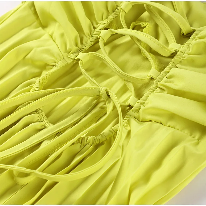 Strapless Ribbon Maxi Dress Women Elegant Sleeveless Backless Pleated Party Dresses Female 2025 Summer Sexy Lady Evening Vestido Strapless Ribbon Maxi Dress Women Elegant Sleeveless Backless Pleated Party Dresses Female 2025 Summer Sexy Lady Evening Vestido