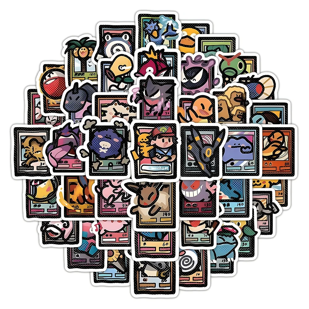 50/103pcs Pixel Style Anime Pokemon Stickers Pikachu Cartoon Decals DIY Suitcase Stationery Waterproof Sticker for Kids 50/103pcs Pixel Style Anime Pokemon Stickers Pikachu Cartoon Decals DIY Suitcase Stationery Waterproof Sticker for Kids