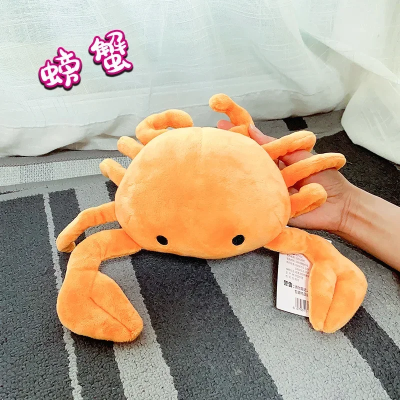 Simulation Lobster Stuffed Animal Toy Squid Crab Starfish Scallop Carp Fish Aquarium Sea Ocean Animal Marine Park Plush Doll