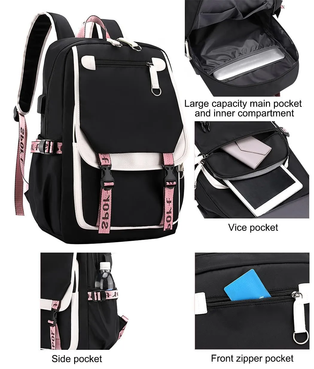 Girls Backpack Kawaii Panda Boba Tea Anime Cartoon School Bags for Student Teens Girls Women Laptop Backpack Travel Bagpacks Girls Backpack Kawaii Panda Boba Tea Anime Cartoon School Bags for Student Teens Girls Women Laptop Backpack Travel Bagpacks