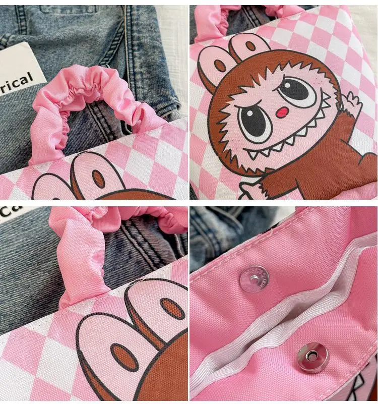 New Labubu Fashion Bucket Bag Multi-Style Girls Shoulder Bag Large Capacity Creative Handbag Cotton Filling Cute Holiday Gifts New Labubu Fashion Bucket Bag Multi-Style Girls Shoulder Bag Large Capacity Creative Handbag Cotton Filling Cute Holiday Gifts