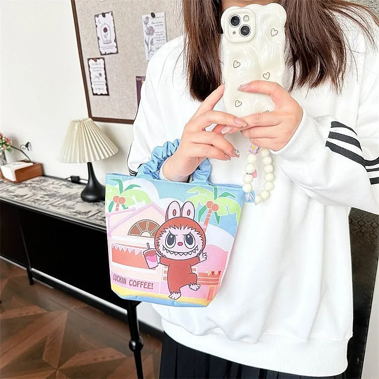 New Labubu Fashion Bucket Bag Multi-Style Girls Shoulder Bag Large Capacity Creative Handbag Cotton Filling Cute Holiday Gifts New Labubu Fashion Bucket Bag Multi-Style Girls Shoulder Bag Large Capacity Creative Handbag Cotton Filling Cute Holiday Gifts