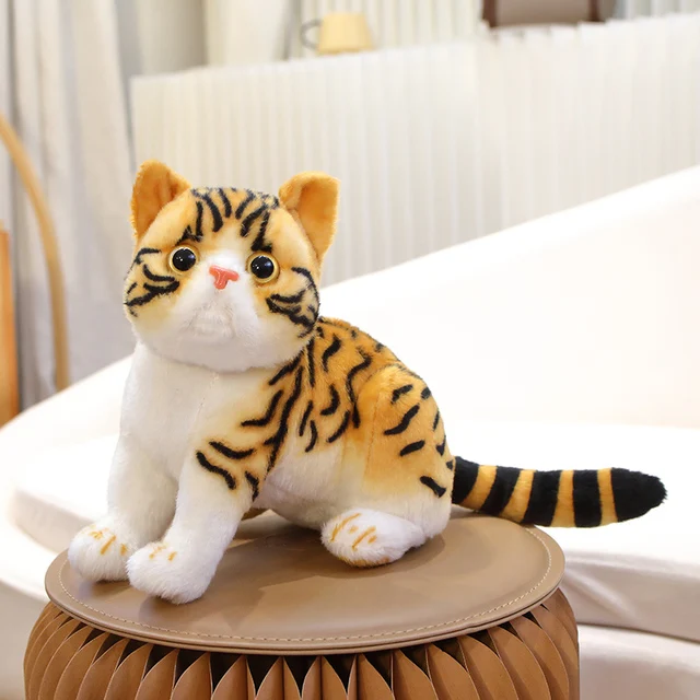 1pc 4 Colors INS Like Real Prone Cat Plush Doll Stuffed Pure Colors Grey White Yellow Kitten Toy Pets Animal Kids Gift 1pc 4 Colors INS Like Real Prone Cat Plush Doll Stuffed Pure Colors Grey White Yellow Kitten Toy Pets Animal Kids Gift