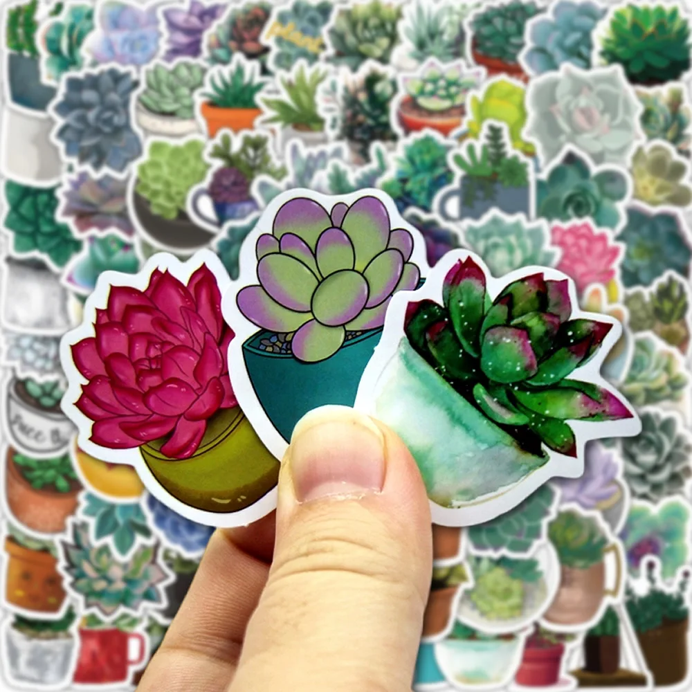 100Pcs Succulent Cute Stickers Pack Aesthetic Stationery Supplies Lot Kawaii Office Teacher School Diary Decoration Korean Paper 100Pcs Succulent Cute Stickers Pack Aesthetic Stationery Supplies Lot Kawaii Office Teacher School Diary Decoration Korean Paper