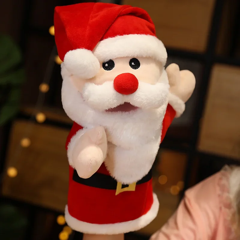 Stuffed Plush Animals Toys Hand Finger Puppet Kawaii Dolls Educational Baby Toys Learning & Education Monkey Tiger Children Gift
