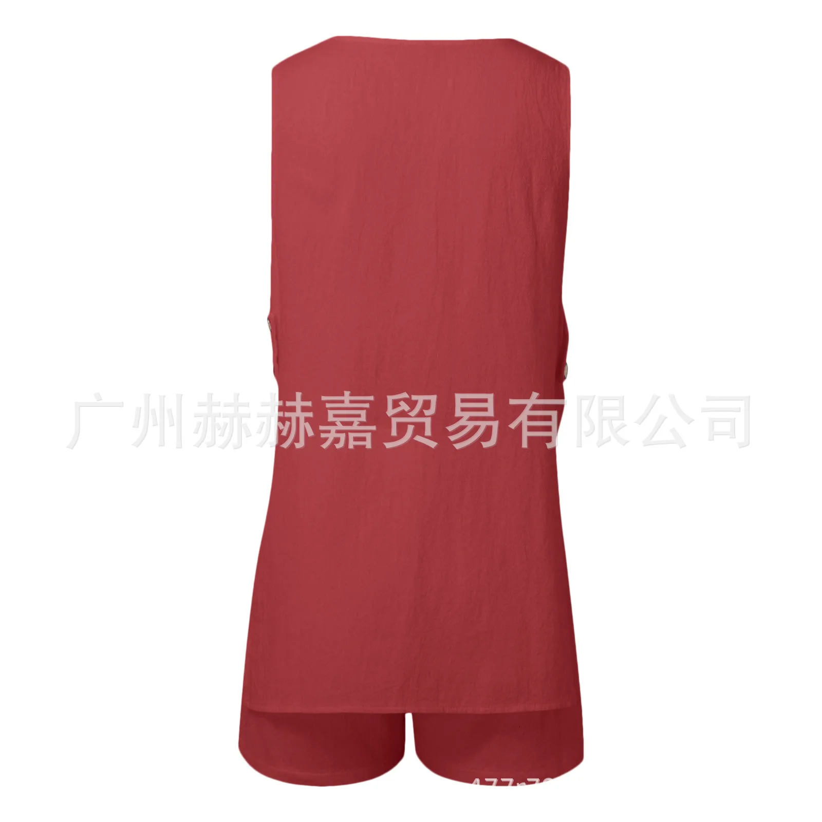 White Cotton Set For Women's Fashion Sexy Hollow Button Long Sleeveless Top Shorts Elastic Waist Comfortable Home Suit Women's White Cotton Set For Women's Fashion Sexy Hollow Button Long Sleeveless Top Shorts Elastic Waist Comfortable Home Suit Women's