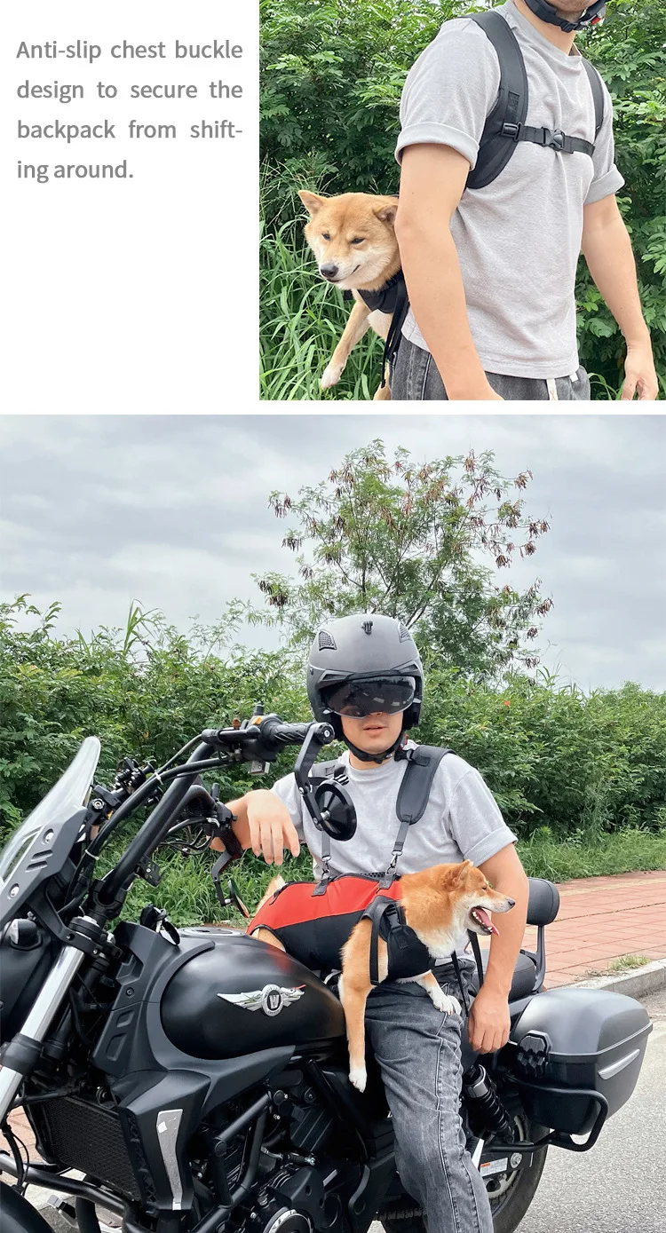 New Pet Cat Dog Double Shoulder Horizontal Hugging Backpack Outdoor Breathable Convenient Four Legs Carrying Bag Pet Products
