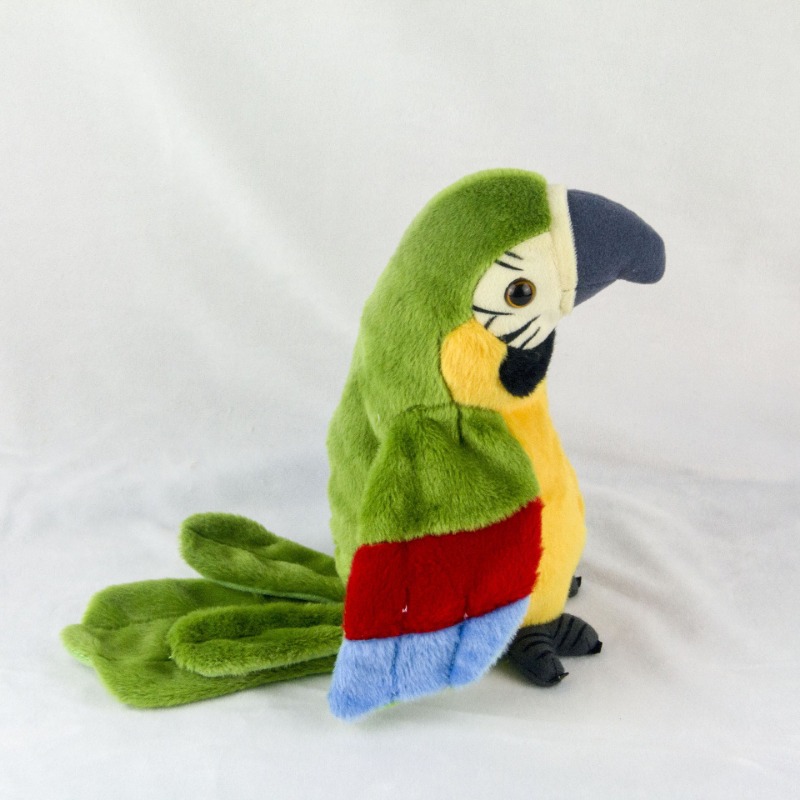 Talking Macaw Parrot Repeat What You Say Stuffed Animal Plush Toy Electronic Record Animated Bird Speaking Parrot Pet Plush Toys Talking Macaw Parrot Repeat What You Say Stuffed Animal Plush Toy Electronic Record Animated Bird Speaking Parrot Pet Plush Toys