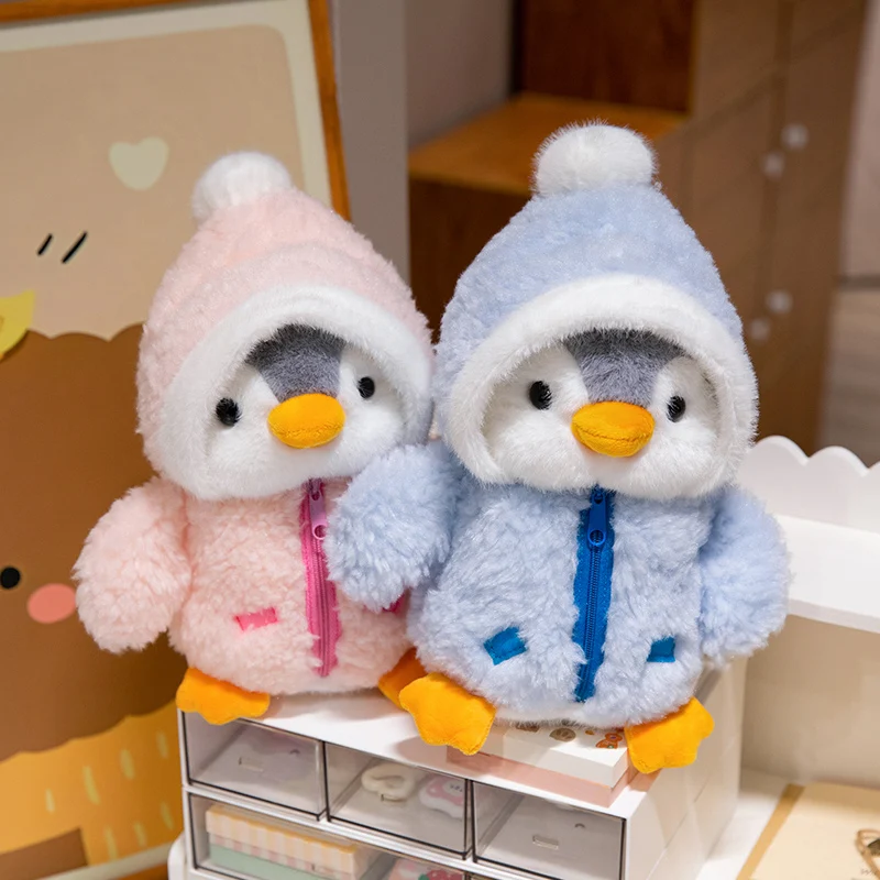 25cm Kawaii Creative Drag Penguin Plush Doll Cotton-Padded Hat Clothes Penguin Plush Toy For Boys And Girls Birthday Gifts 25cm Kawaii Creative Drag Penguin Plush Doll Cotton-Padded Hat Clothes Penguin Plush Toy For Boys And Girls Birthday Gifts